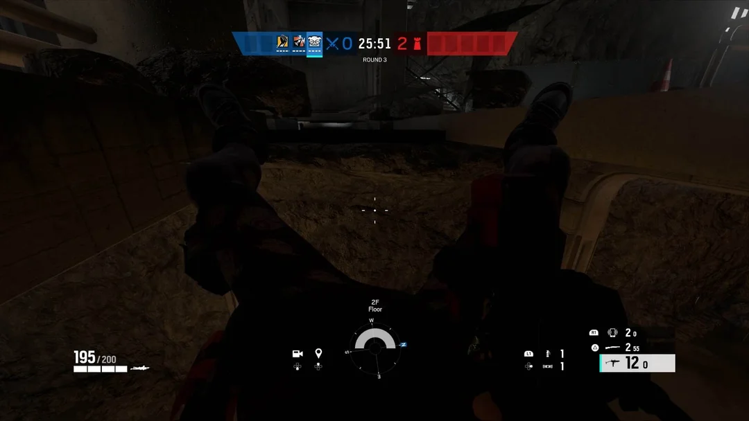 Out of bounds Lift area spot and 2F floor