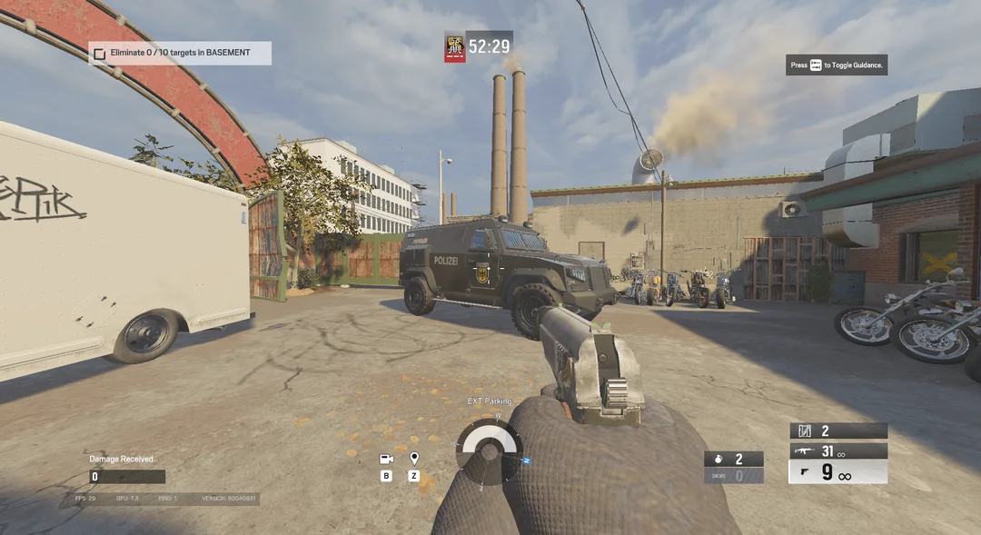 Parking black (truck?)